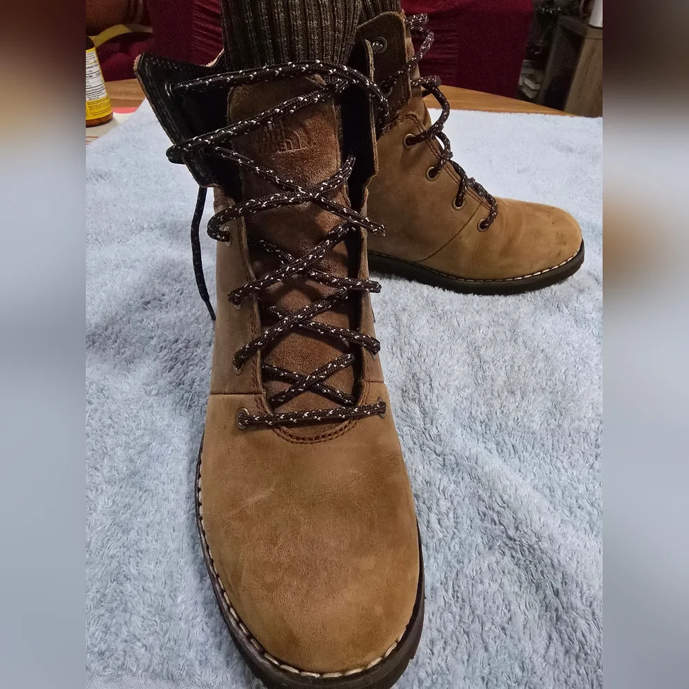 For Women The North Face Brown Lace Up Boots for Outdoor Adventures - Picture 8 of 15